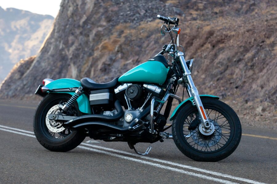 エメラルド色のバイク